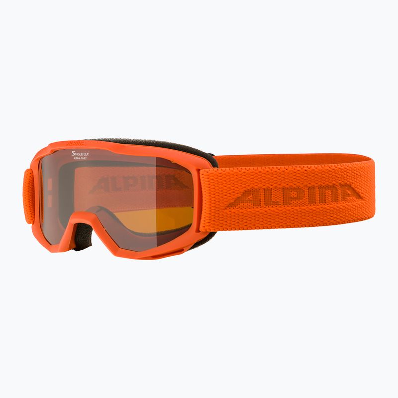 Skibrille für Kinder Alpina Piney pumpkin matt/orange 6
