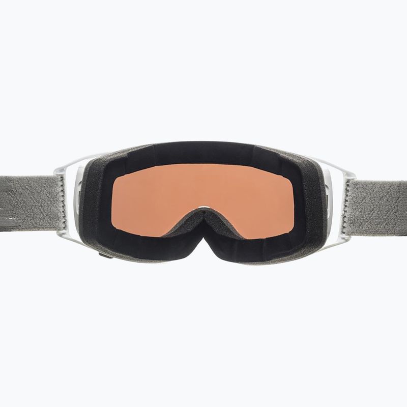 Skibrille Alpina Double Jack Mag Q-Lite white gloss/mirror black 10