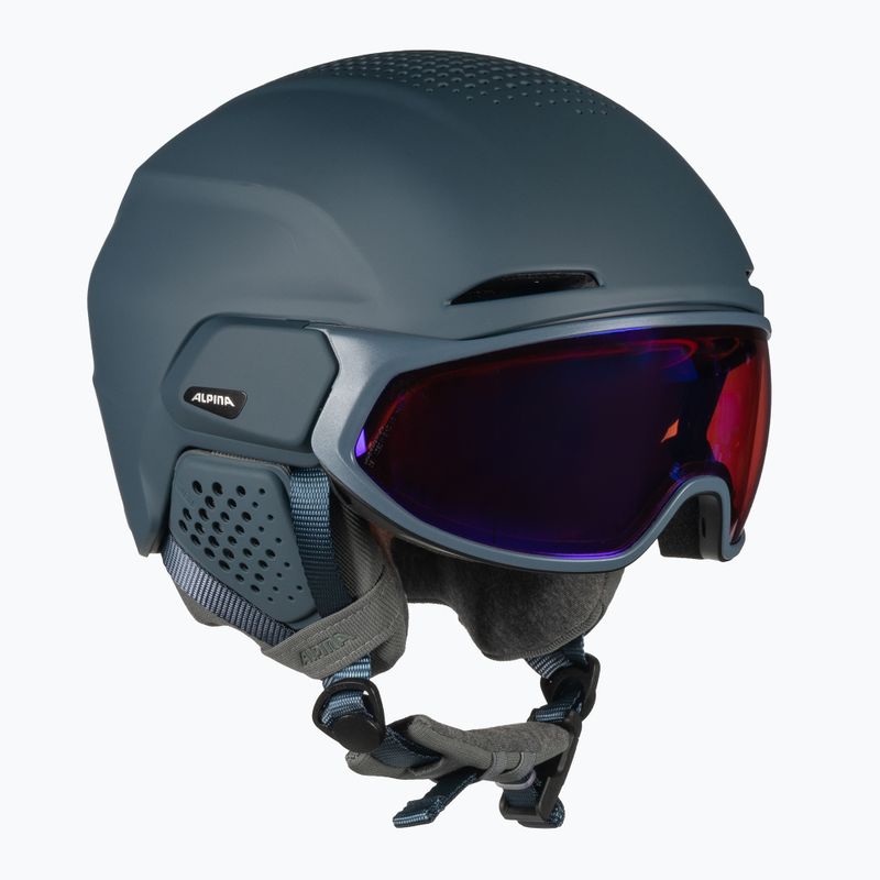 Skihelm Alpina Alto QV ink matt