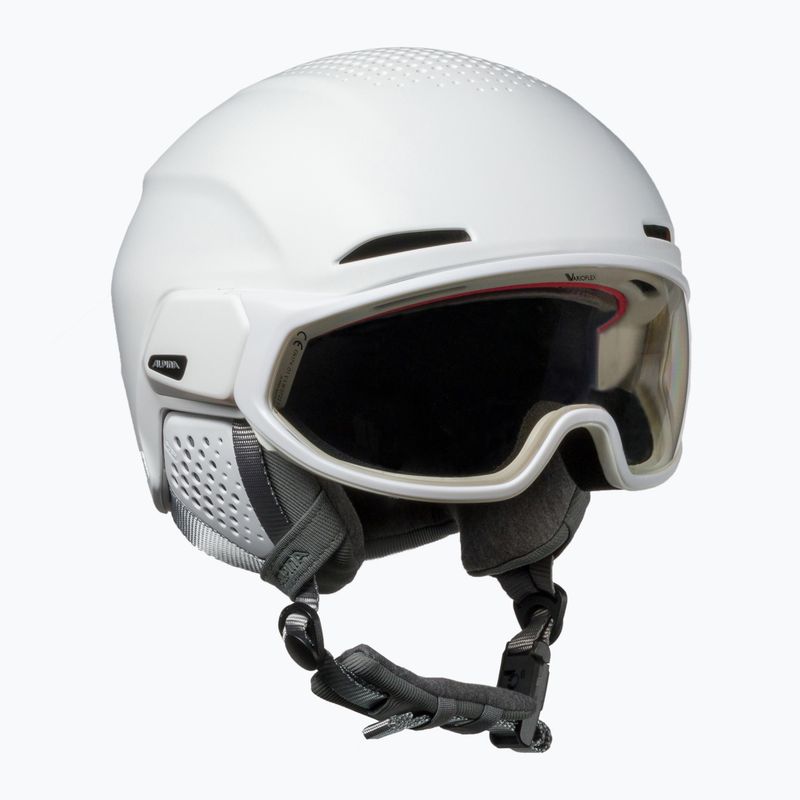 Skihelm Alpina Alto V white matt