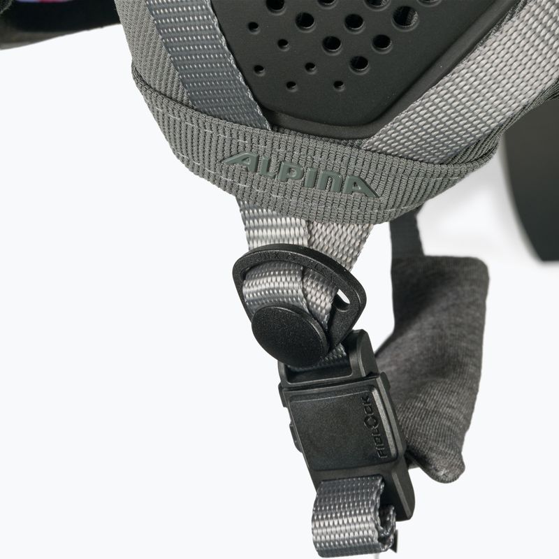 Skihelm Alpina Alto QV gunmetal matt 8