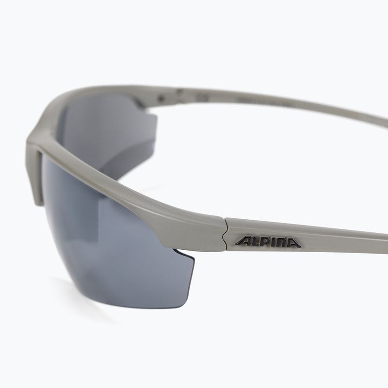 Fahrradbrille Alpina Tri-Effect 2.0 moon grey matt/black mirror/clear/orange mirror 4