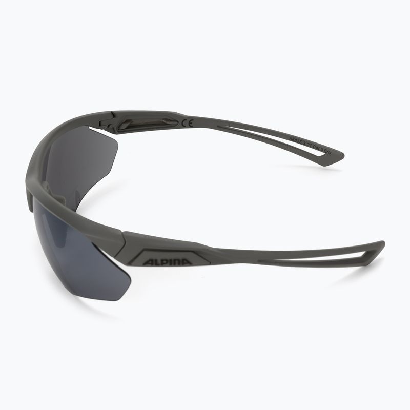 Fahrradbrille Alpina Defey HR moon-grey matt/black mirror 4