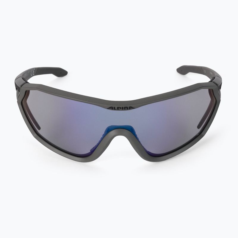 Fahrradbrille Alpina S-Way VM moon-grey matt/blue mirror 3