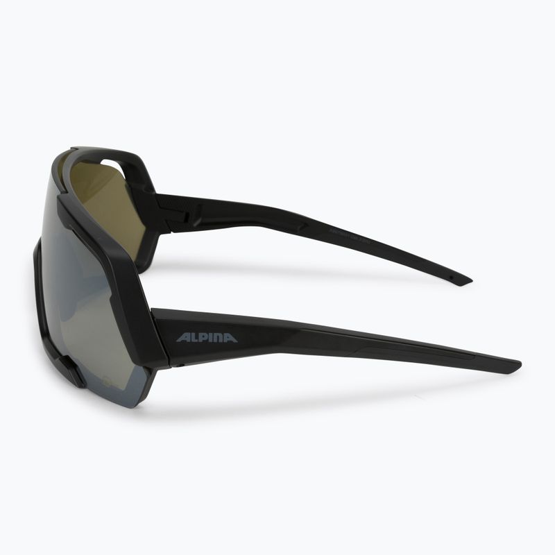 Fahrradbrille Alpina Rocket Q-Lite black matt/silver mirror 4