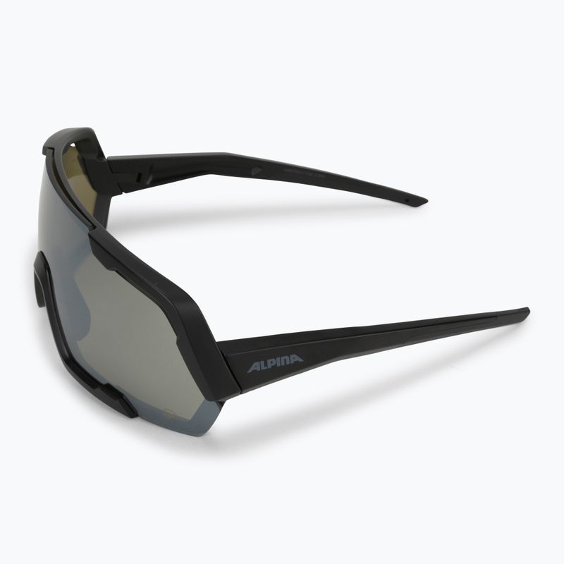 Fahrradbrille Alpina Rocket Q-Lite black matt/silver mirror 5