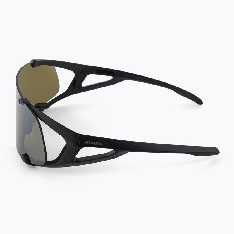 Alpina Hawkeye Q-Lite schwarz matt/silber verspiegelt Sonnenbrille 4