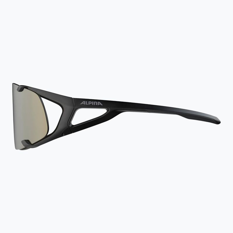 Alpina Hawkeye Q-Lite schwarz matt/silber verspiegelt Sonnenbrille 5
