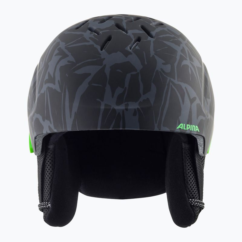 Skihelme für Kinder Alpina Pizi black/green camo matt 11