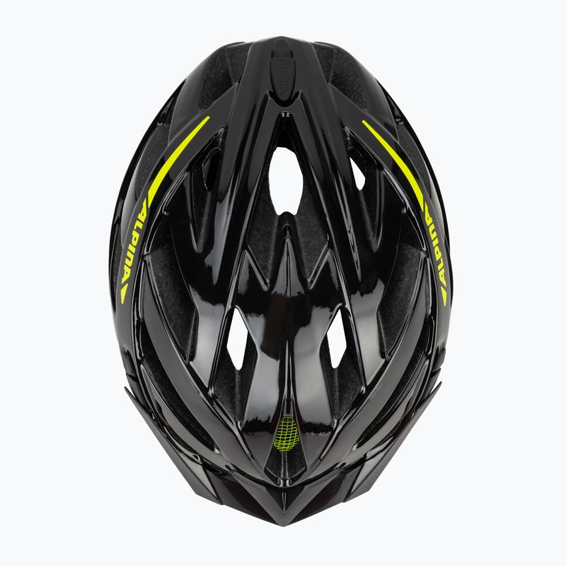 Fahrradhelm Alpina Panoma 2.0 black/neon yellow gloss 6
