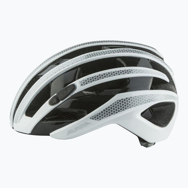 Fahrradhelm Alpina Ravel Reflective weiß glänzend 6