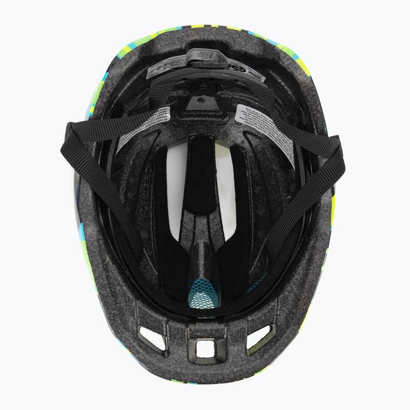 Alpina Pico Kinderfahrradhelm neongrün/blau glänzend 5