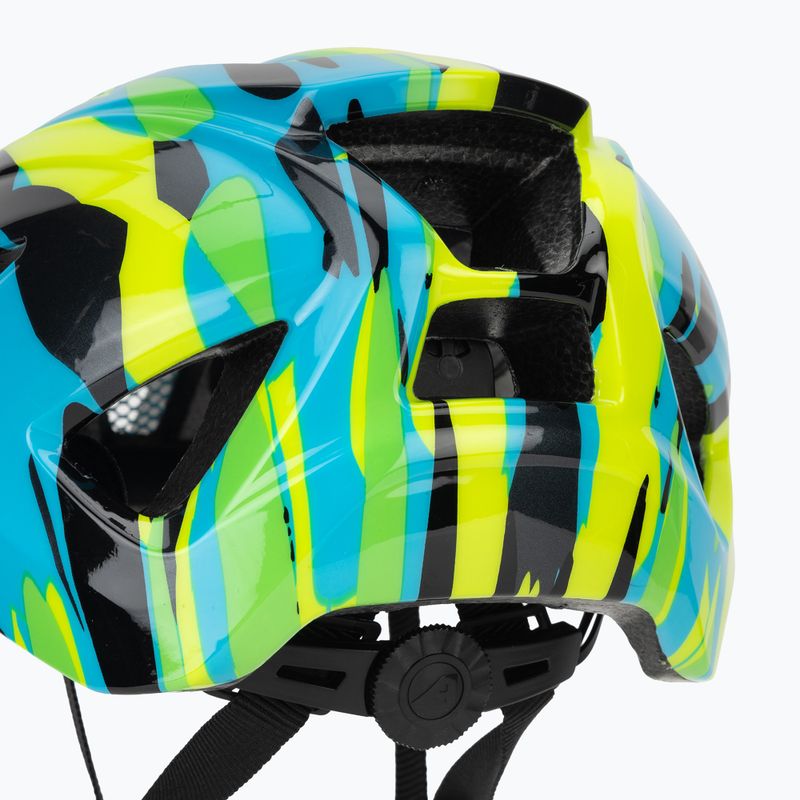 Alpina Pico Kinderfahrradhelm neongrün/blau glänzend 8