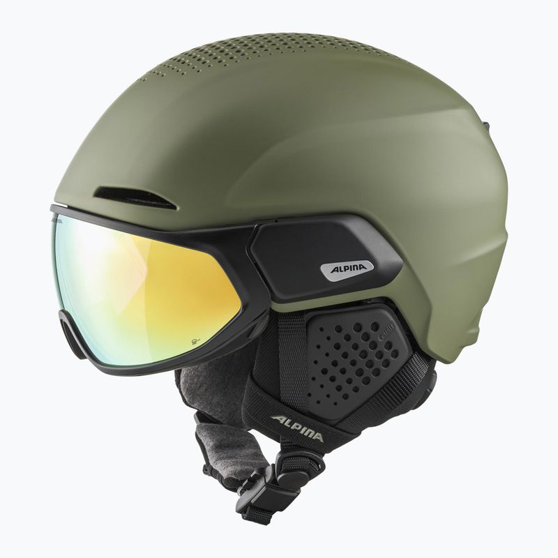Alpina Alto Q-Lite Skihelm oliv matt 6