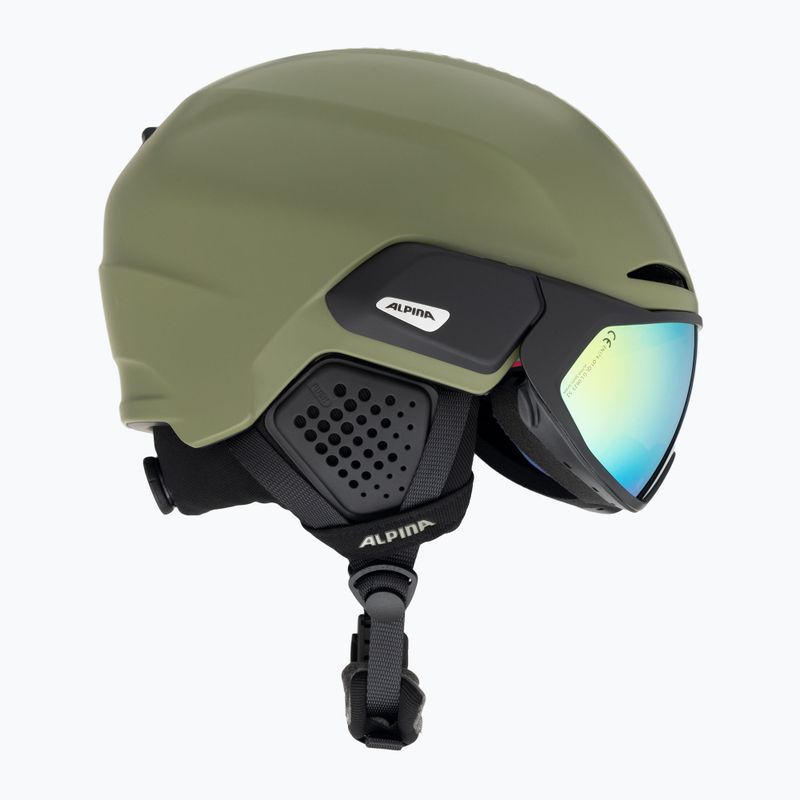 Alpina Alto Q-Lite Skihelm oliv matt 4