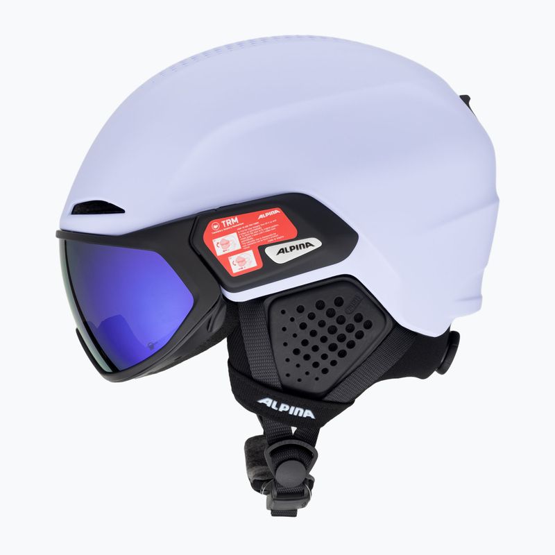 Alpina Alto Q-Lite Skihelm lila/schwarz matt 5