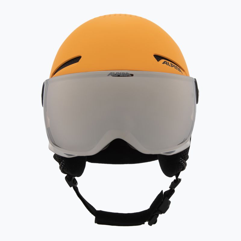 Skihelm Kinder Alpina Zupo Visor Q-Lite burned/ yellow matt 2