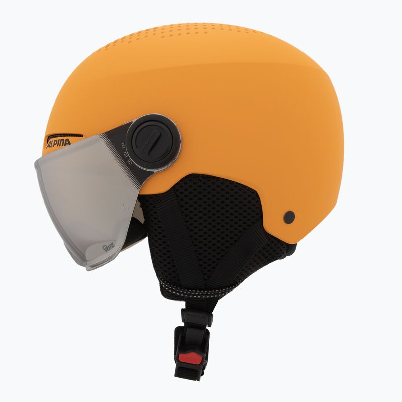 Skihelm Kinder Alpina Zupo Visor Q-Lite burned/ yellow matt 3