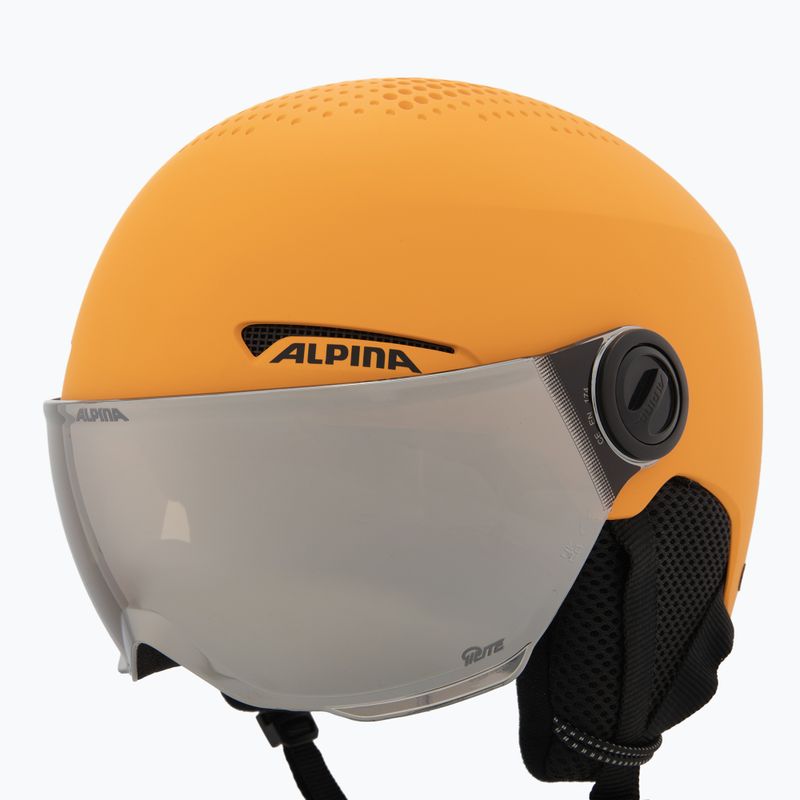 Skihelm Kinder Alpina Zupo Visor Q-Lite burned/ yellow matt 8