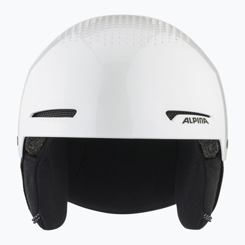 Alpina Arber weiß/metallisch glänzend Skihelm 9