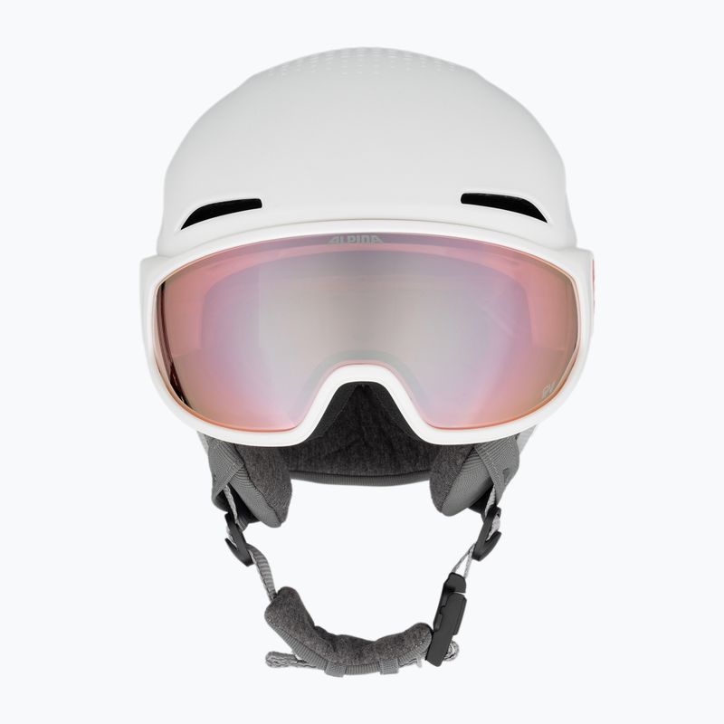Alpina Oro QV Mips Skihelm weiß matt/wasserrosa 2
