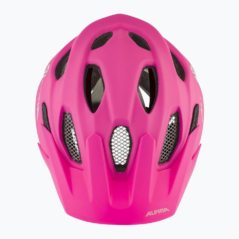 Alpina Kinderfahrradhelm Carapax schockierend rosa matt 3