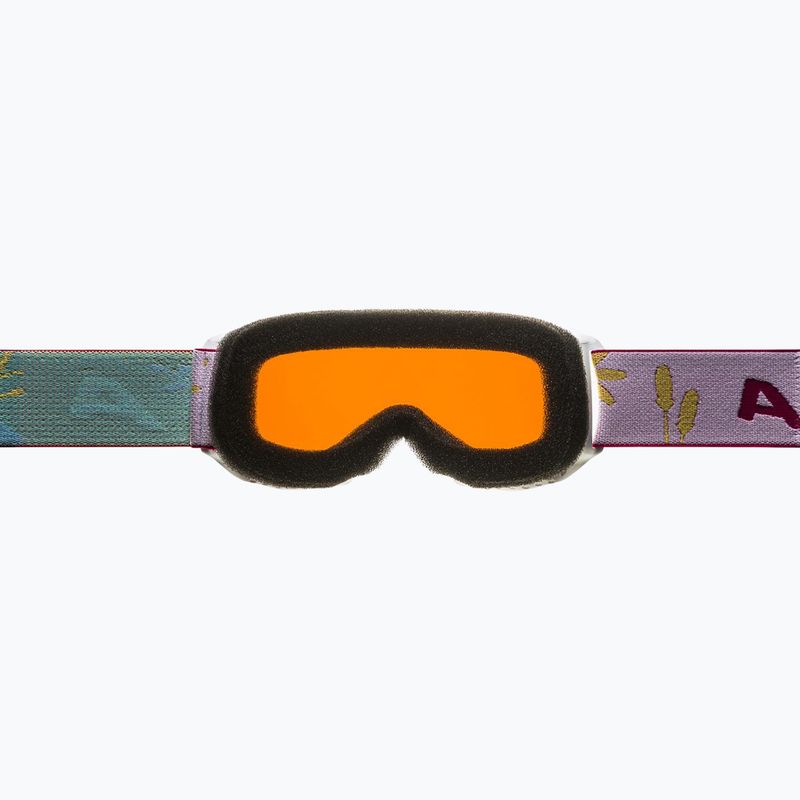 Alpina Kinderskibrille Piney weiß/ blumenmatt/ orange