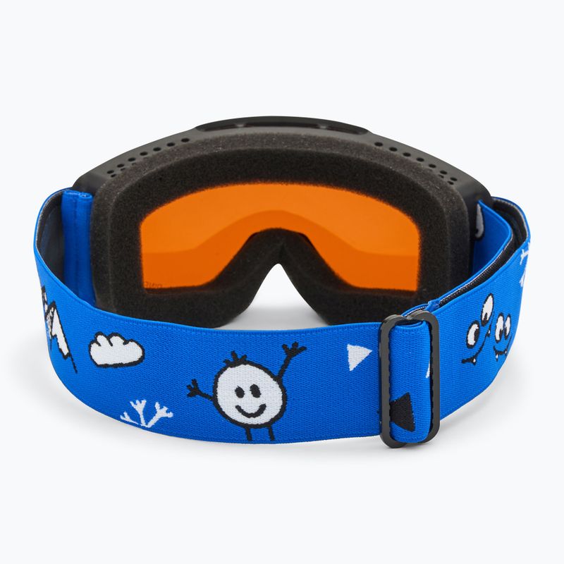 Skibrille Kinder Alpina Piney black/ blue matt/ orange 3