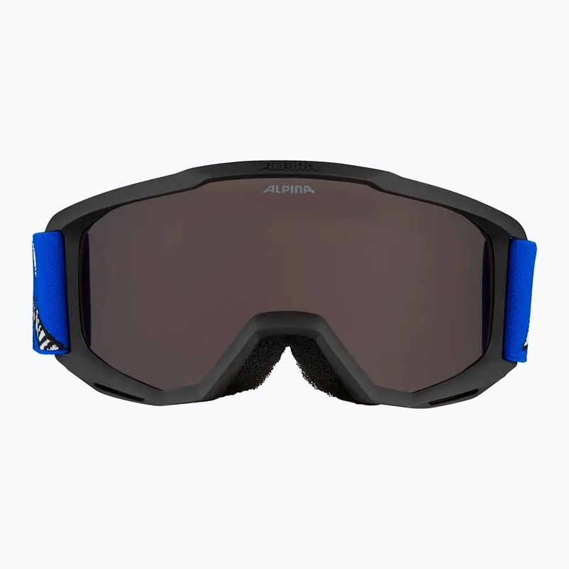 Skibrille Kinder Alpina Piney black/ blue matt/ orange 6