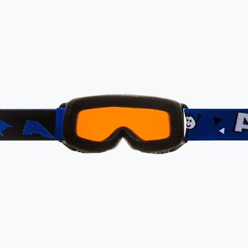 Alpina Piney Kinderskibrille schwarz/ blau matt/ orange