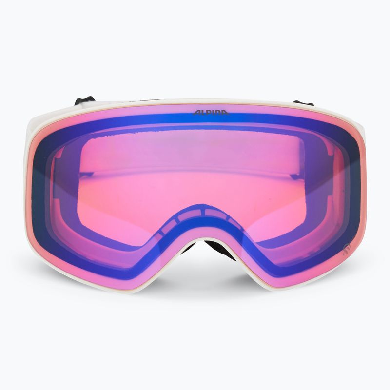 Skibrille Alpina Ladis QM white matt/ blue 2