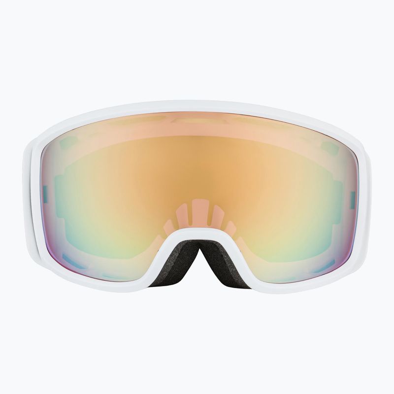 Alpina Bivio QV Skibrille weiß matt/ gold 2