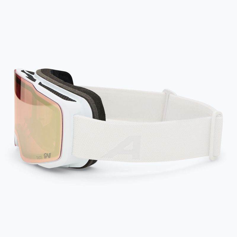 Skibrille Alpina Taos QV white matt/ gold 4
