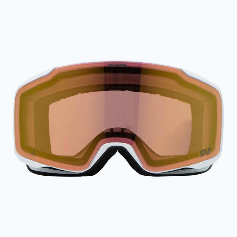 Skibrille Alpina Taos QV white matt/ gold 6