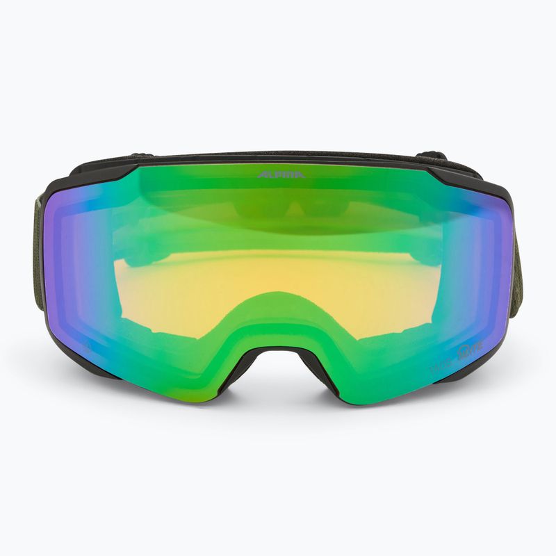 Skibrille Alpina Taos Q-Lite black/ olive matt/ green 2
