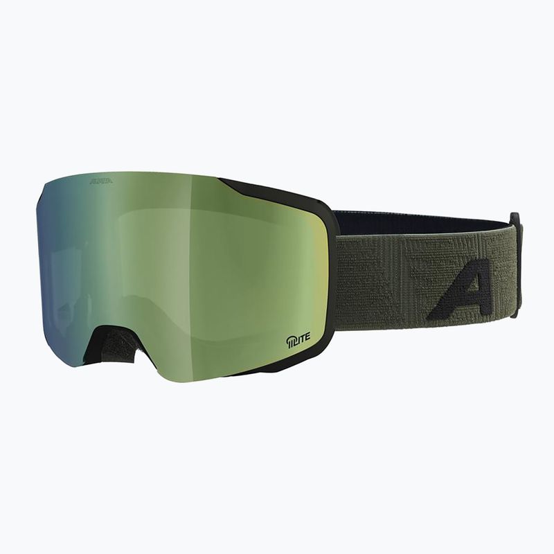 Skibrille Alpina Taos Q-Lite black/ olive matt/ green 5