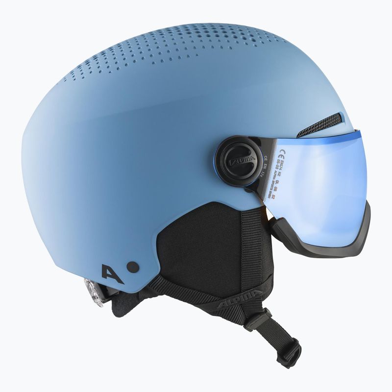 Alpina Kinderskihelm Zupo Visor Q-Lite rauch/blau matt 2