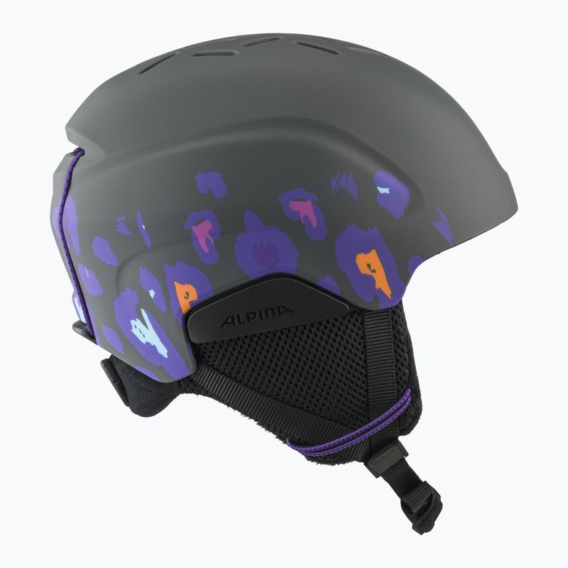 Skihelm Kinder Alpina Pizi midnight/ grey leo matt 2