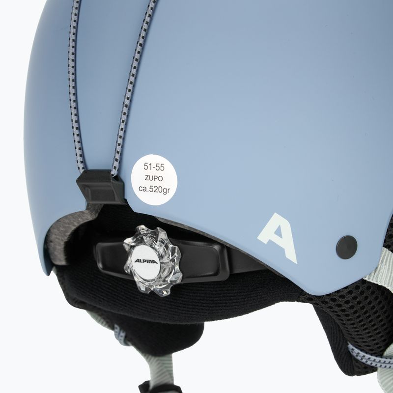 Skihelm Kinder Alpina Zupo smoke/ blue matt 8