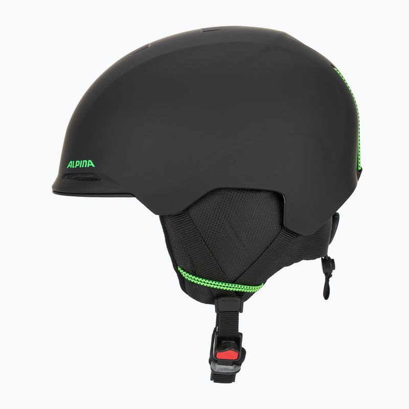 Skihelm Kinder Alpina Brix black/ neon matt 3