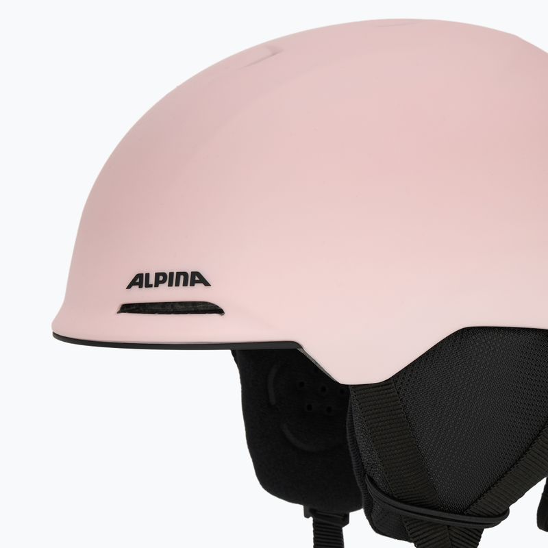 Skihelm Kinder Alpina Brix light/ rose matt 7