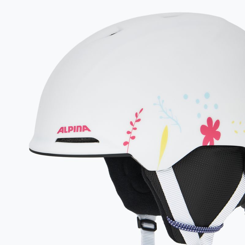Skihelm Kinder Alpina Brix white/ graphic matt 7