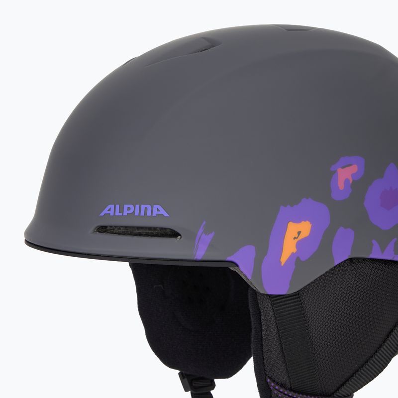 Skihelm Kinder Alpina Brix midnight/ grey leo matt 7