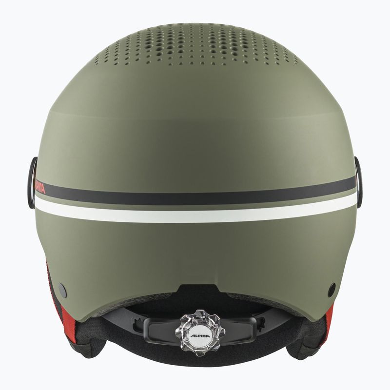 Skihelm Kinder Alpina Zupo Visor Q-Lite olive/ red matt 4
