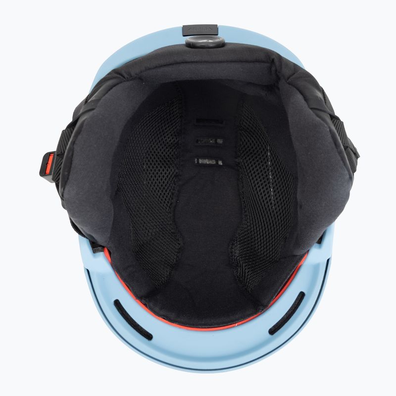 Skihelm Alpina Nax smoke/ blue matt 5