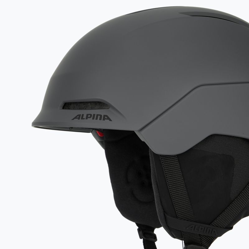 Skihelm Alpina Nax midnight/ grey matt 7
