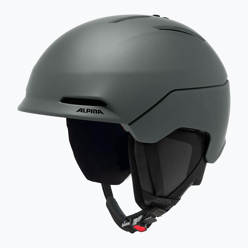 Skihelm Alpina Nax midnight/ grey matt