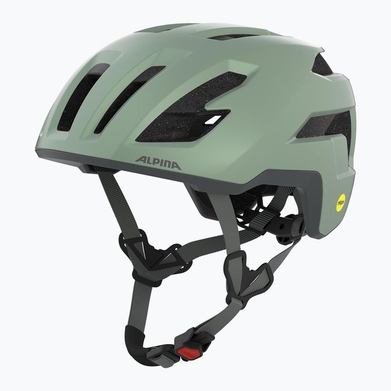 Fahrradhelm Alpina Taunus Gravel MIPS weidengrün matt