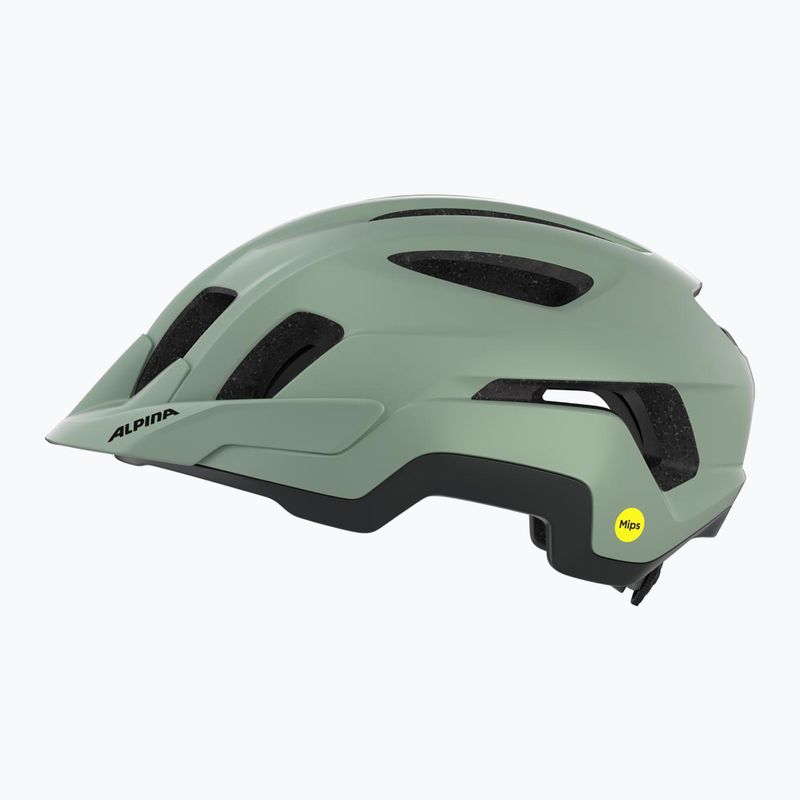 Fahrradhelm Alpina Paranus MIPS weidengrün matt 4