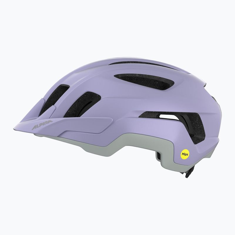 Fahrradhelm Alpina Paranus MIPS lila/grau matt 4